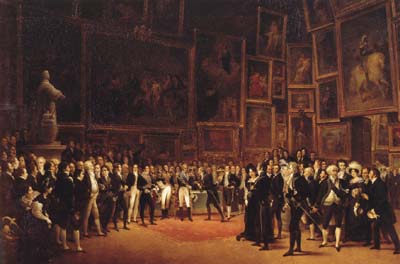 Charles X Bestwing Honors on the Artists of the Salon of 1824,1827 (mk04)